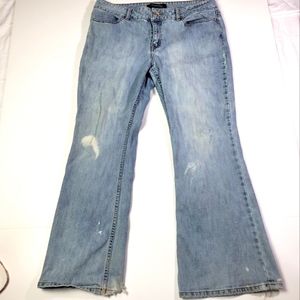 London Jeans Premium Distressed Denim Jeans, Plus-Size